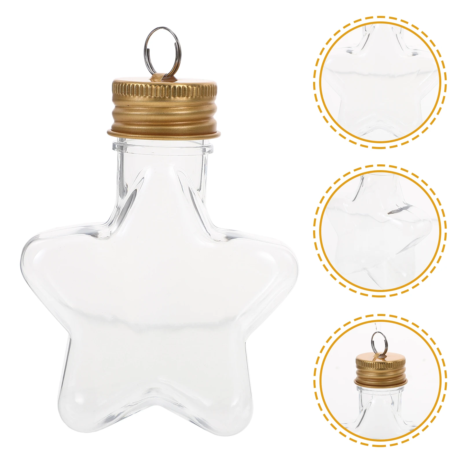 Christmas Star Bottles 10 Pcs Transparent Refillable Decoration Candy Containers Wishing Hanging DIY Craft nament Glass Tree
Christmas Star Bottles 10 Pcs Transparent Refillable Decoration Candy Containers Wishing Hanging DIY Craft nament Glass Tree
