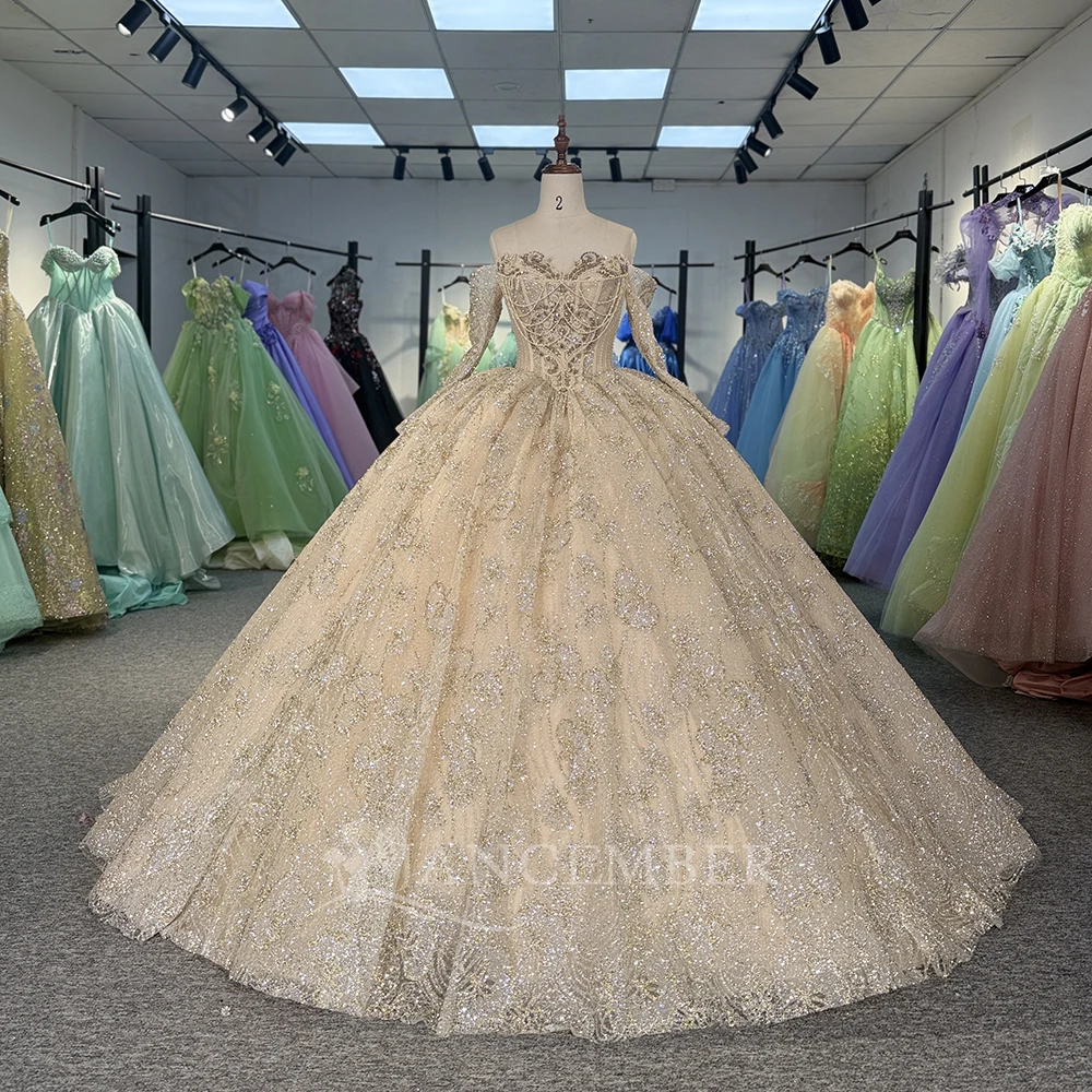 Customized Shiny Beads Tull Party Birthday Sweet Quinceanera Dresses Ball Gown Off The Shoulder vestidos de 15 años quinceañeras
Customized Shiny Beads Tull Party Birthday Sweet Quinceanera Dresses Ball Gown Off The Shoulder vestidos de 15 años quinceañeras