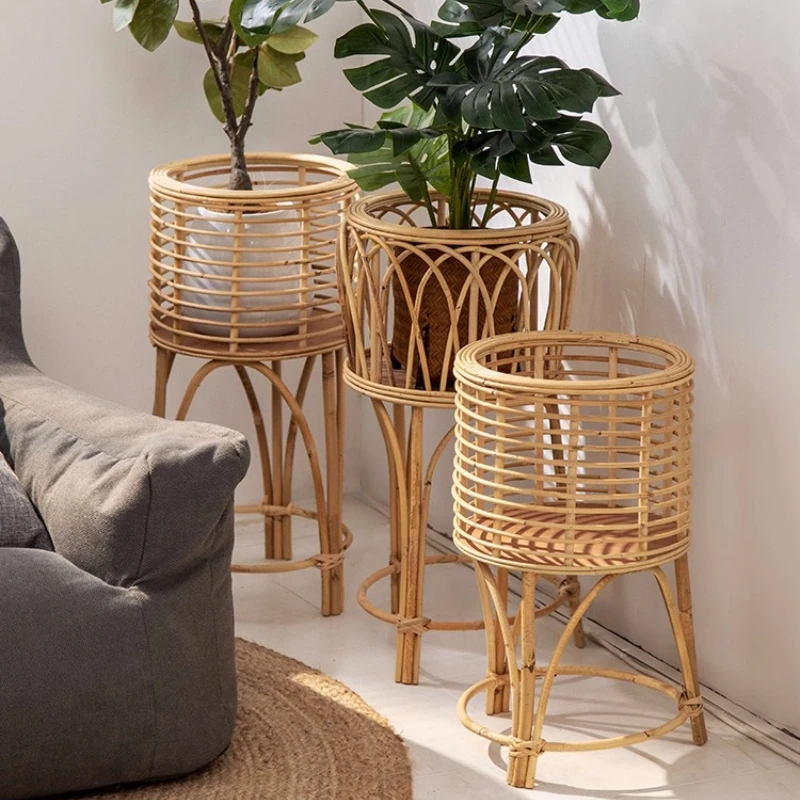 Nordic Rattan Weaving Plant Stand Living Room Balcony Flower Stand Bonsai Landing Rack for Plants Practical Indoor Garden
Nordic Rattan Weaving Plant Stand Living Room Balcony Flower Stand Bonsai Landing Rack for Plants Practical Indoor Garden