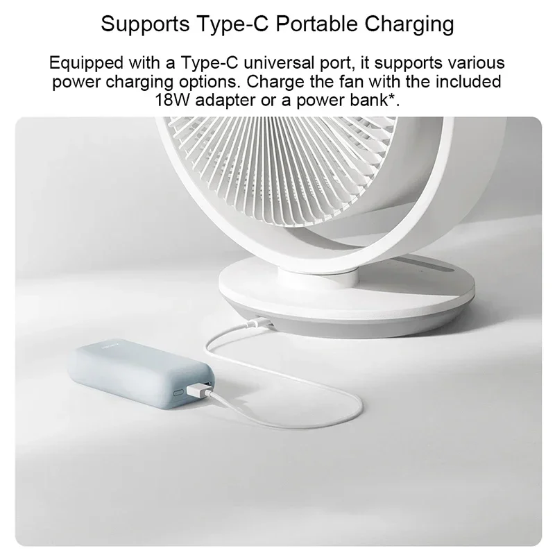 Xiaomi MIJIA Desktop Fan - Type-C Mobile Power, Smart Stereo Airflow, 3-Min Room Cycle
Xiaomi MIJIA Desktop Fan - Type-C Mobile Power, Smart Stereo Airflow, 3-Min Room Cycle