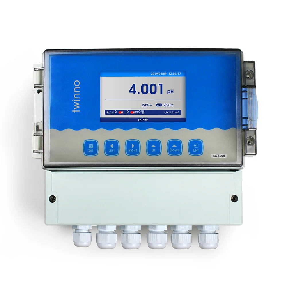 SC6500 Digital Controller PH Meter Automatic Controller LCD Display Water Analyzer Professional Ph Meter Tester
SC6500 Digital Controller PH Meter Automatic Controller LCD Display Water Analyzer Professional Ph Meter Tester
