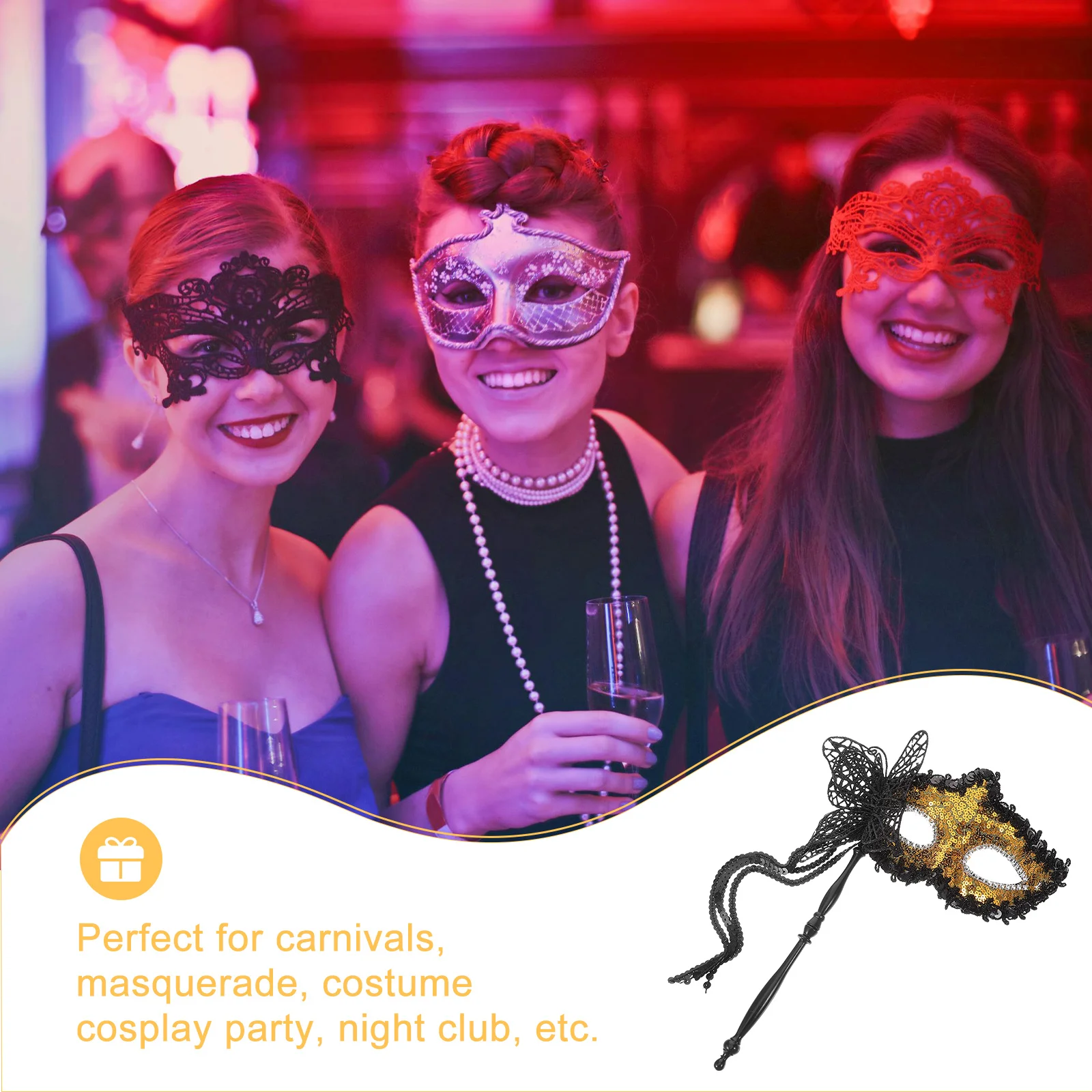 Dragon Pattern Masquerade Mask Reusable Lightweight Party Costume Prop For Halloween Carnival Cosplay Women Men Handheld
Dragon Pattern Masquerade Mask Reusable Lightweight Party Costume Prop For Halloween Carnival Cosplay Women Men Handheld