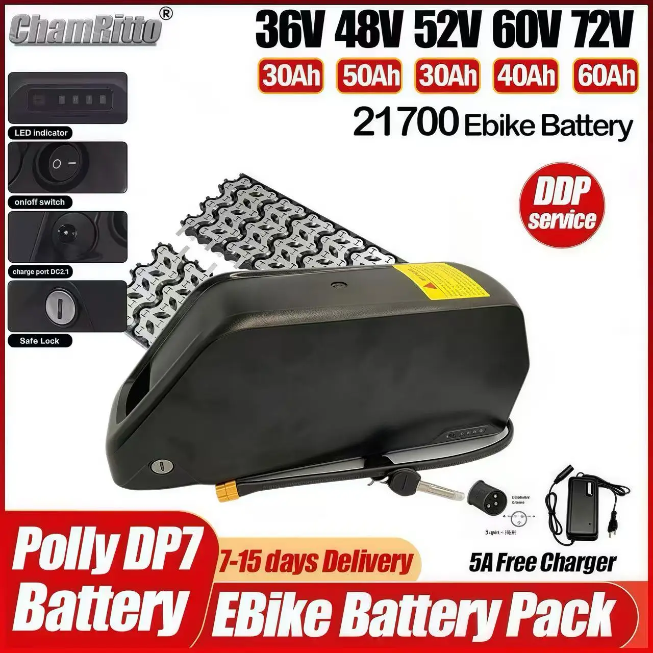 Электрический велосипед Hailong 36 В 48 В 52 В 60 В 72 В 25 Ач 30 40 Ач 50 Ач 60 Ач 2000 Вт Аккумуляторная трубка Baterie 72 В 3000 Вт 21700 Литиевая батарея
Электрический велосипед Hailong 36 В 48 В 52 В 60 В 72 В 25 Ач 30 40 Ач 50 Ач 60 Ач 2000 Вт Аккумуляторная трубка Baterie 72 В 3000 Вт 21700 Литиевая батарея