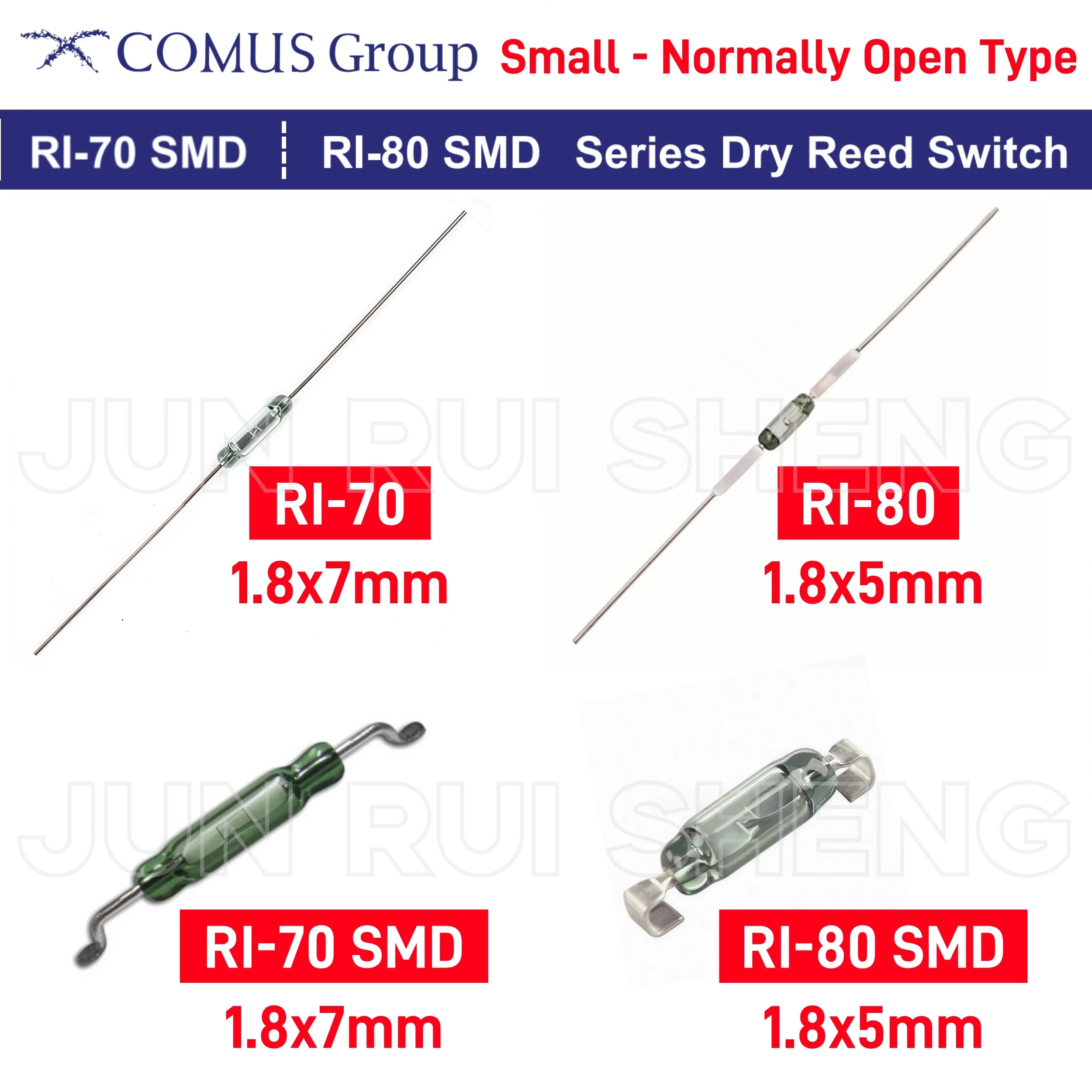 Оригинальный герконовый переключатель RI-80 1,8*5 мм/7 мм RI-70 SMD, нормально открытый, НЕТ RI-80SMD/70SMD, магнитный контактный переключатель, индукционный датчик
Оригинальный герконовый переключатель RI-80 1,8*5 мм/7 мм RI-70 SMD, нормально открытый, НЕТ RI-80SMD/70SMD, магнитный контактный переключатель, индукционный датчик