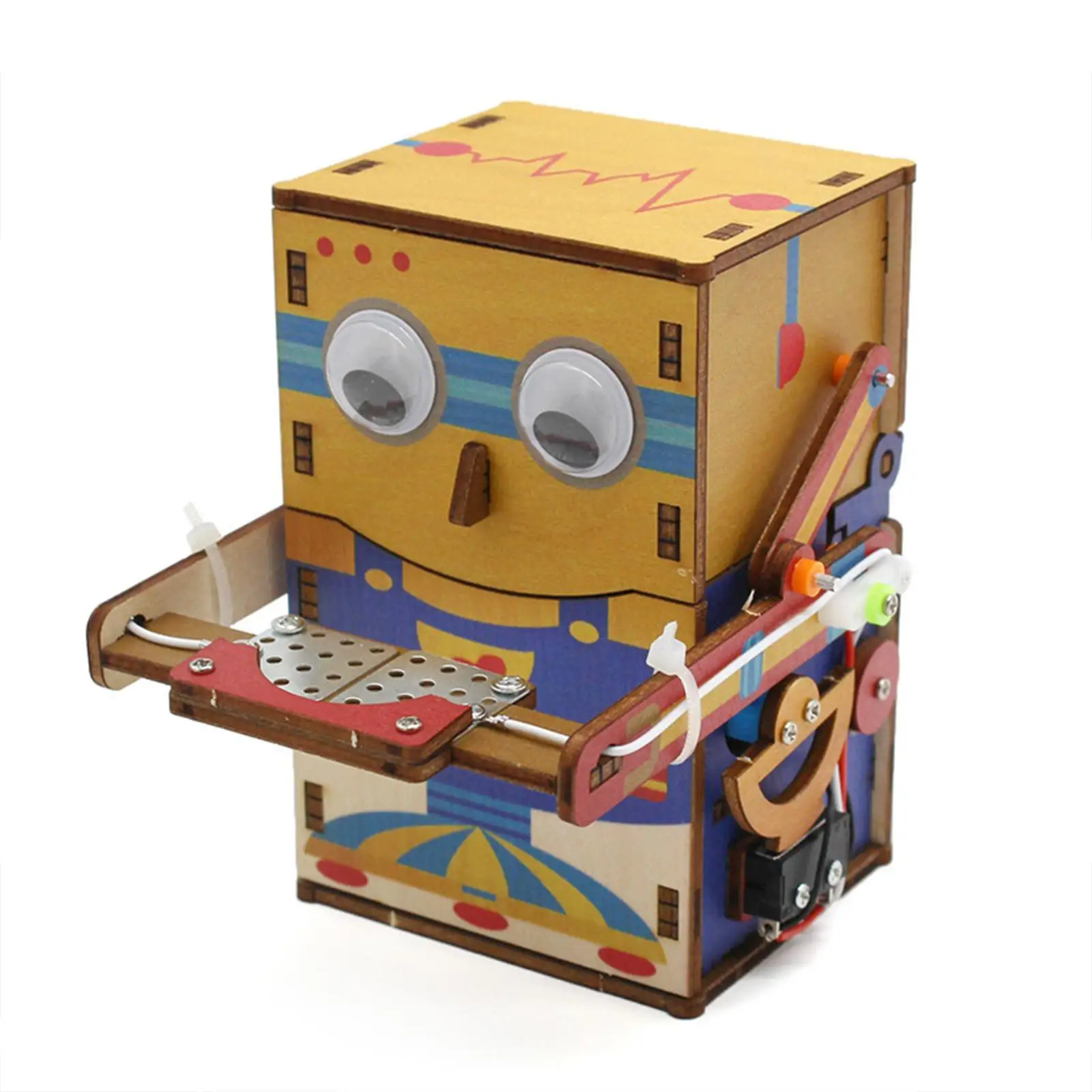 Wooden Science Experiment Set Saving Coins Robot Money Box for Boys Girls Novelty Teaching Aids DIY Material 3D Puzzle Building
Wooden Science Experiment Set Saving Coins Robot Money Box for Boys Girls Novelty Teaching Aids DIY Material 3D Puzzle Building