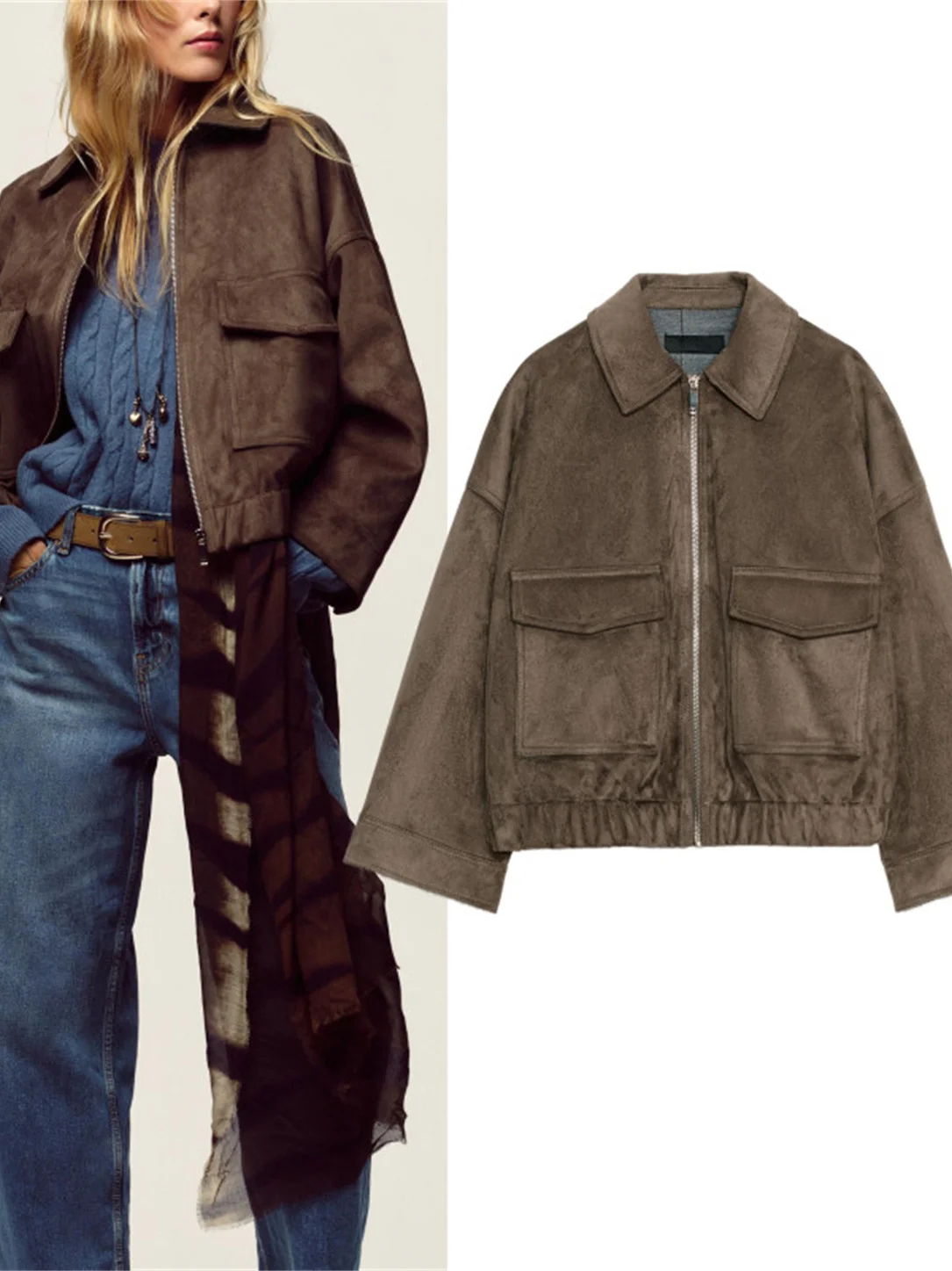 Fall New Arrival Women's Faion Slim Fit Velvet Texture Casual Jaet Coat Commute Sle Zipper ket Long Sve Regular L...
Fall New Arrival Women's Faion Slim Fit Velvet Texture Casual Jaet Coat Commute Sle Zipper ket Long Sve Regular L...