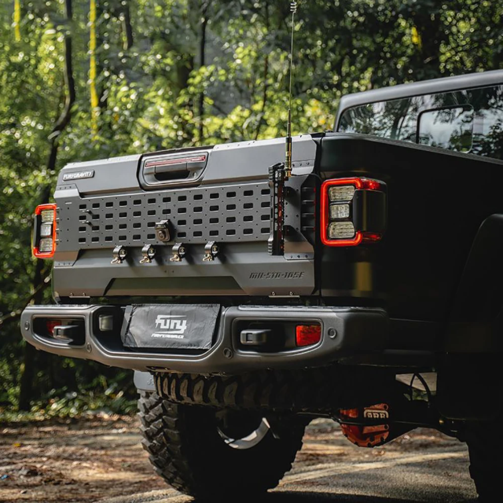 F2016 Car Rear Truck Tailgate Armor Storage Racks Exterior Modification for Jeep for Gladiator JT2020+
F2016 Car Rear Truck Tailgate Armor Storage Racks Exterior Modification for Jeep for Gladiator JT2020+
