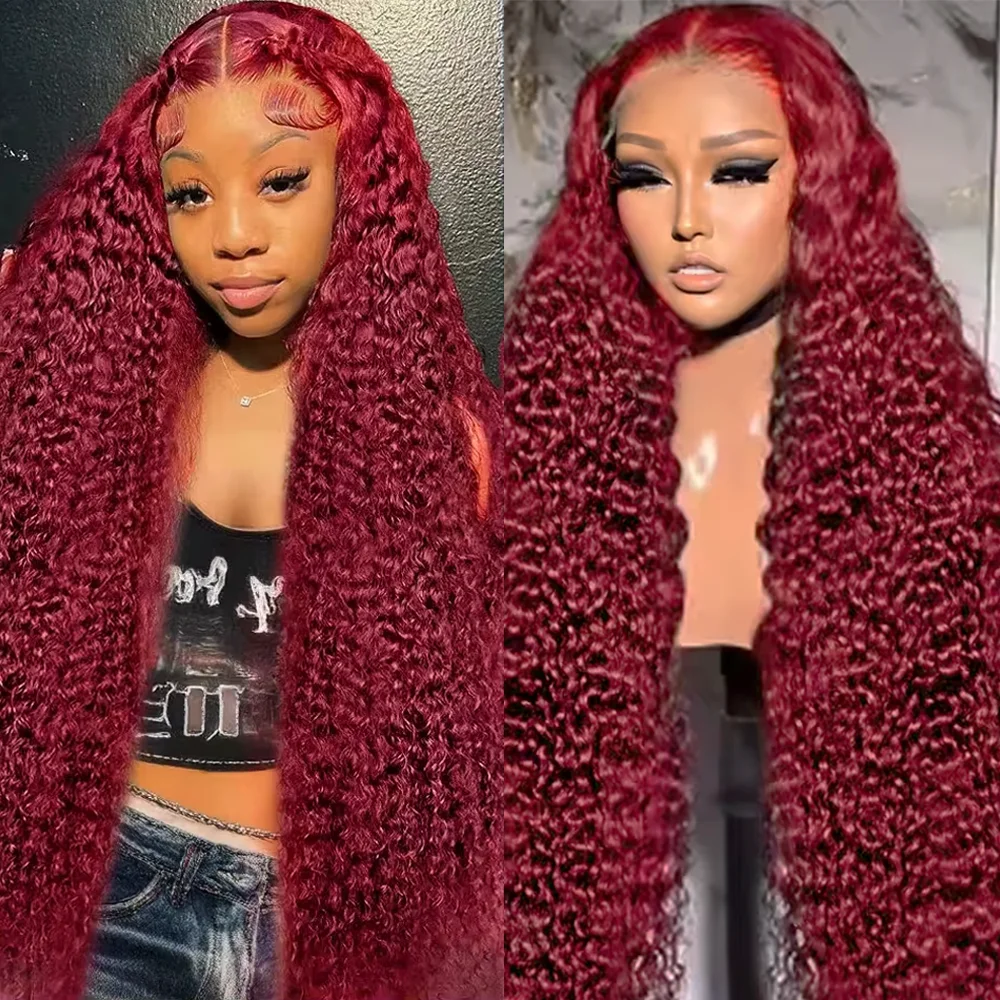 200 Density Red 99J 13x6 Lace Front Wigs Human Hair Burgundy 13x4 HD Lace Wig Human Hair Curly Red Colored Deep Wave Frontal Wig
200 Density Red 99J 13x6 Lace Front Wigs Human Hair Burgundy 13x4 HD Lace Wig Human Hair Curly Red Colored Deep Wave Frontal Wig