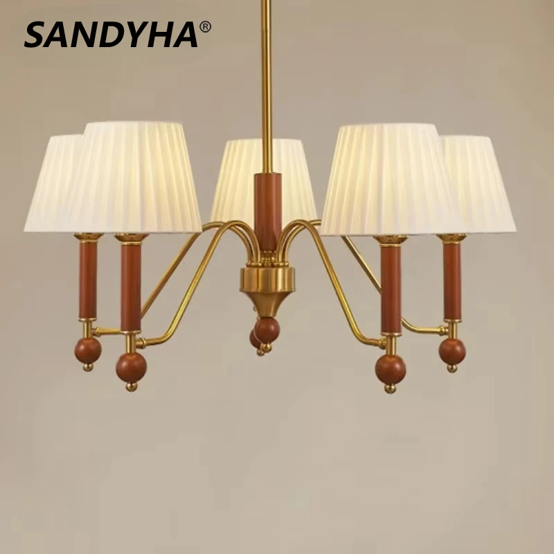 SANDYHA Nordic Retro Chandelier Pleated Fabric Pendant Light for Living Room Dining Room Lobby Home Decoration LED Hanging Lamps
SANDYHA Nordic Retro Chandelier Pleated Fabric Pendant Light for Living Room Dining Room Lobby Home Decoration LED Hanging Lamps