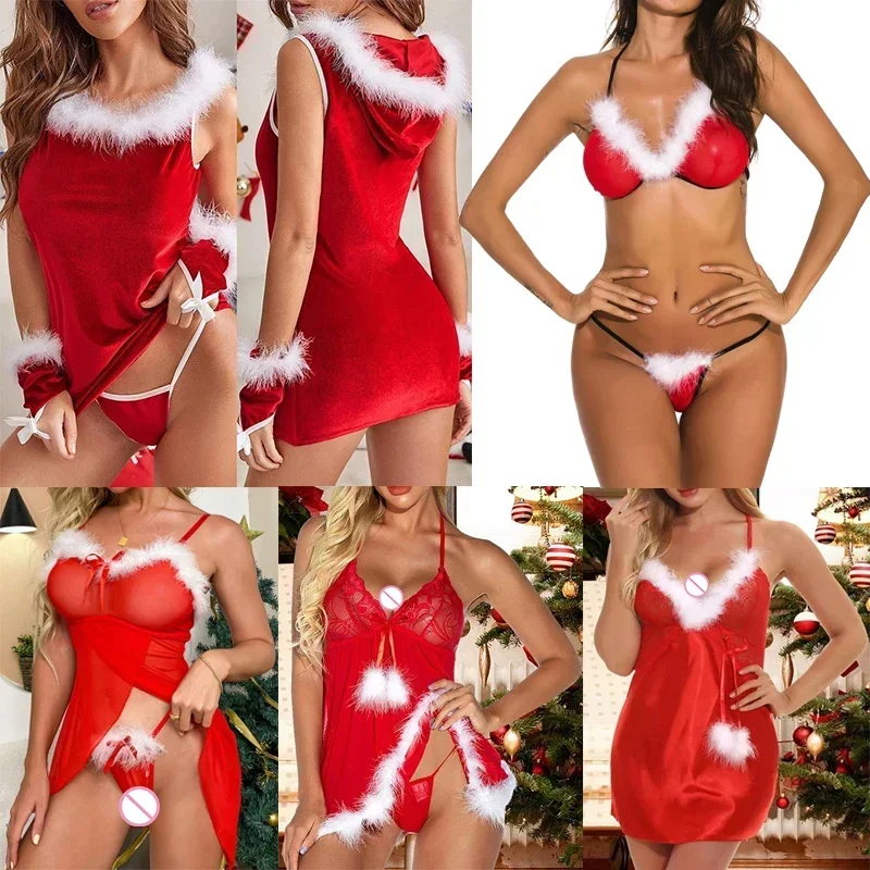 Christmas Costume Series Sexy Lingerie Dress Bikini Unifrom Cosplay Xmas Santa Claus Women Red Lingerie Sexy Uniform Sets
Christmas Costume Series Sexy Lingerie Dress Bikini Unifrom Cosplay Xmas Santa Claus Women Red Lingerie Sexy Uniform Sets