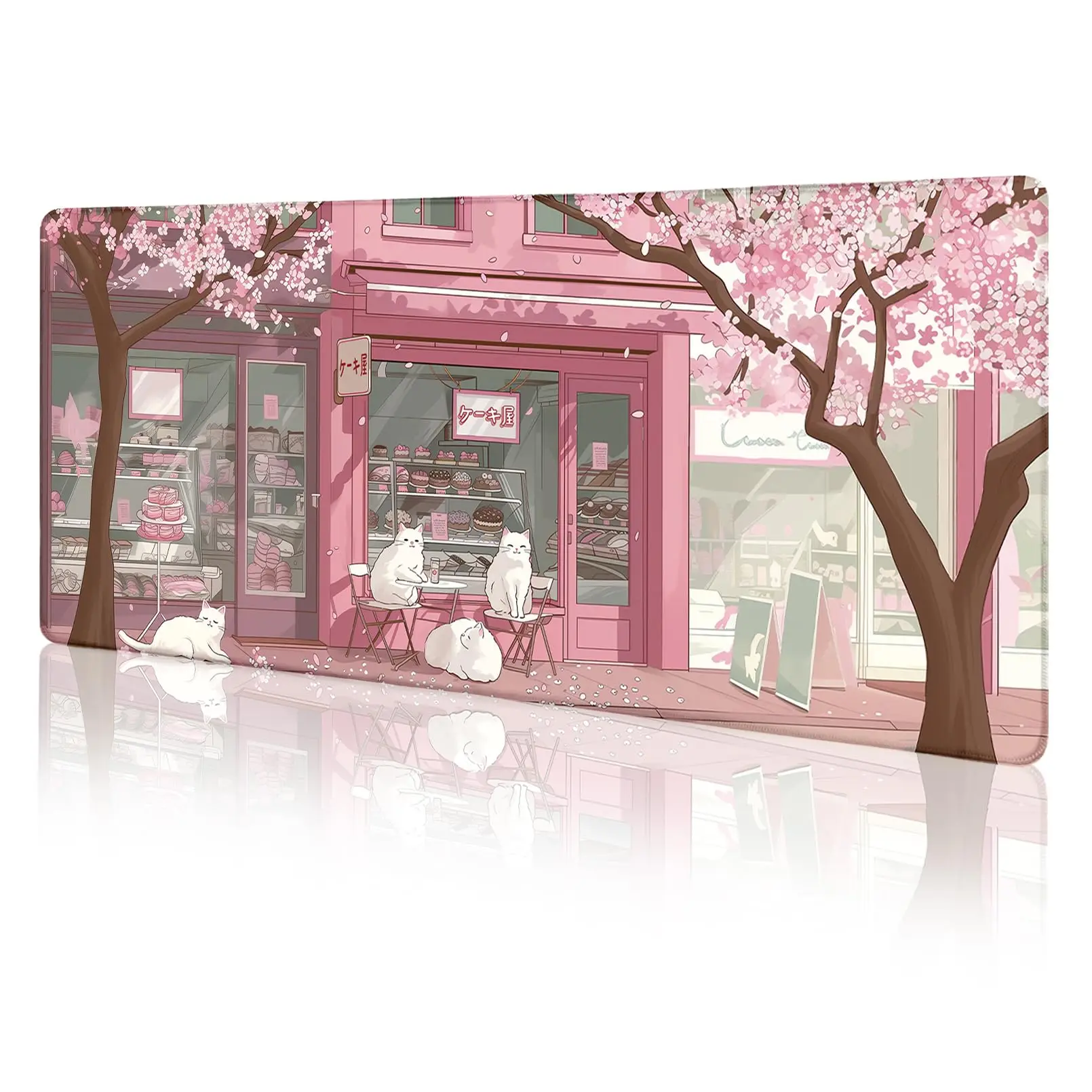 Cat Mouse Pad Large Desk Mat,Pink Cherry Blossom Computer Mousepad with Stitched Edges Non-Slip,for Desktop Cute Office Desk
Cat Mouse Pad Large Desk Mat,Pink Cherry Blossom Computer Mousepad with Stitched Edges Non-Slip,for Desktop Cute Office Desk