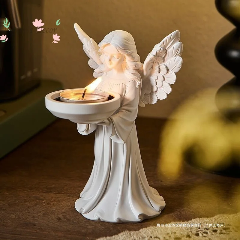 Character-shaped angel ceramic candle holder, romantic candlelight small ornament, home decoration to create warmth
Character-shaped angel ceramic candle holder, romantic candlelight small ornament, home decoration to create warmth