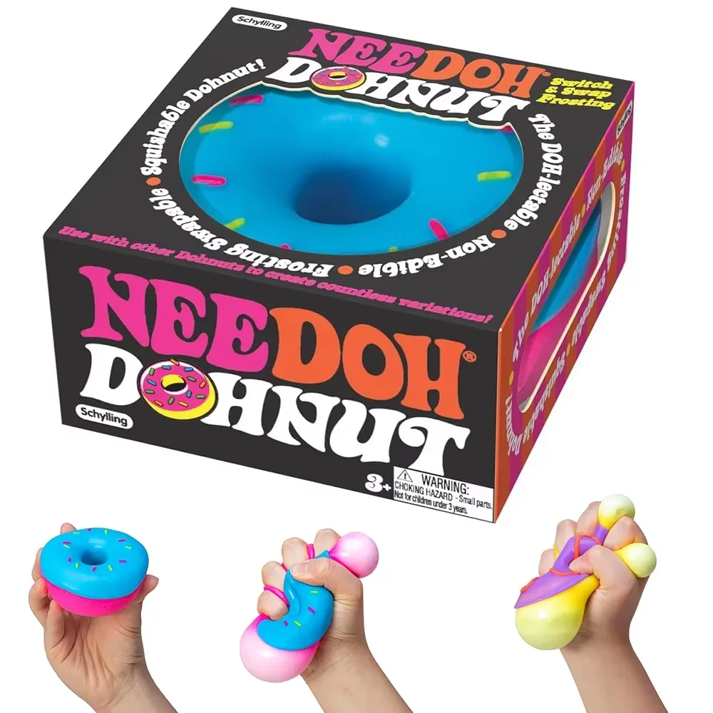 New NeeDoh Schylling egg donut Sensory Fidget stress relief ornament Anxiety Sensory Tool for Focus ADHD Calming Desk Gadget gif
New NeeDoh Schylling egg donut Sensory Fidget stress relief ornament Anxiety Sensory Tool for Focus ADHD Calming Desk Gadget gif