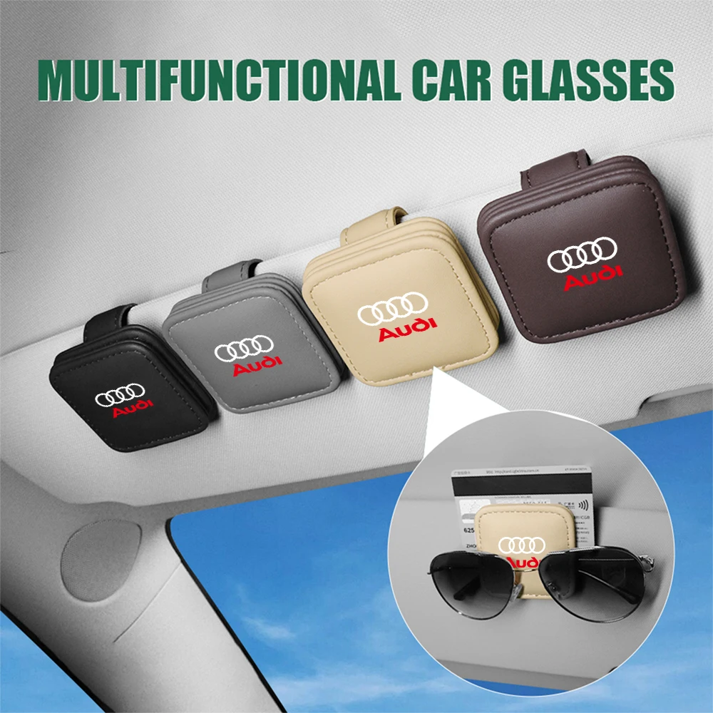 Car Emblem Leathers Glasses Clip Sun Visor Sunglasses Card Clip For Audi A3 A4 A6 C6 B8 8P Q3 B7 A5 A1 Sline C5 8V A7 A8 S3 S4
Car Emblem Leathers Glasses Clip Sun Visor Sunglasses Card Clip For Audi A3 A4 A6 C6 B8 8P Q3 B7 A5 A1 Sline C5 8V A7 A8 S3 S4