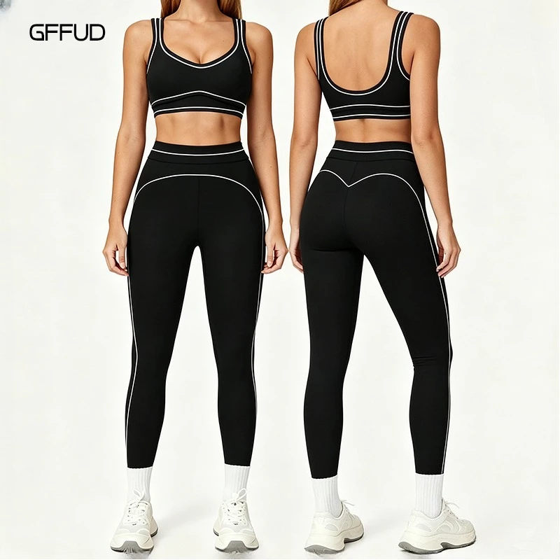Women Summer Yoga Set 2 Piece High Waist Push Up Leggings Quick Dry Sports Bra Top Gym Running Athletic Wear Tailoring Lines
Women Summer Yoga Set 2 Piece High Waist Push Up Leggings Quick Dry Sports Bra Top Gym Running Athletic Wear Tailoring Lines