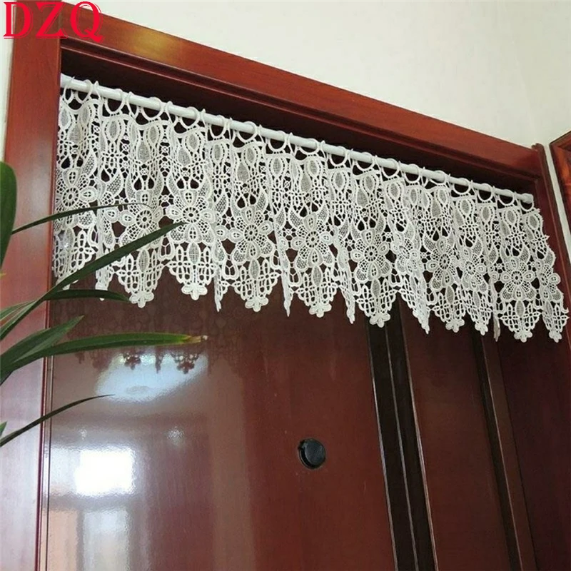 Pastoral Geometry Crochet Hollow Short Curtains for Kitchen Manual Curtains White Flowers Lace Half Curtains # A112
Pastoral Geometry Crochet Hollow Short Curtains for Kitchen Manual Curtains White Flowers Lace Half Curtains # A112