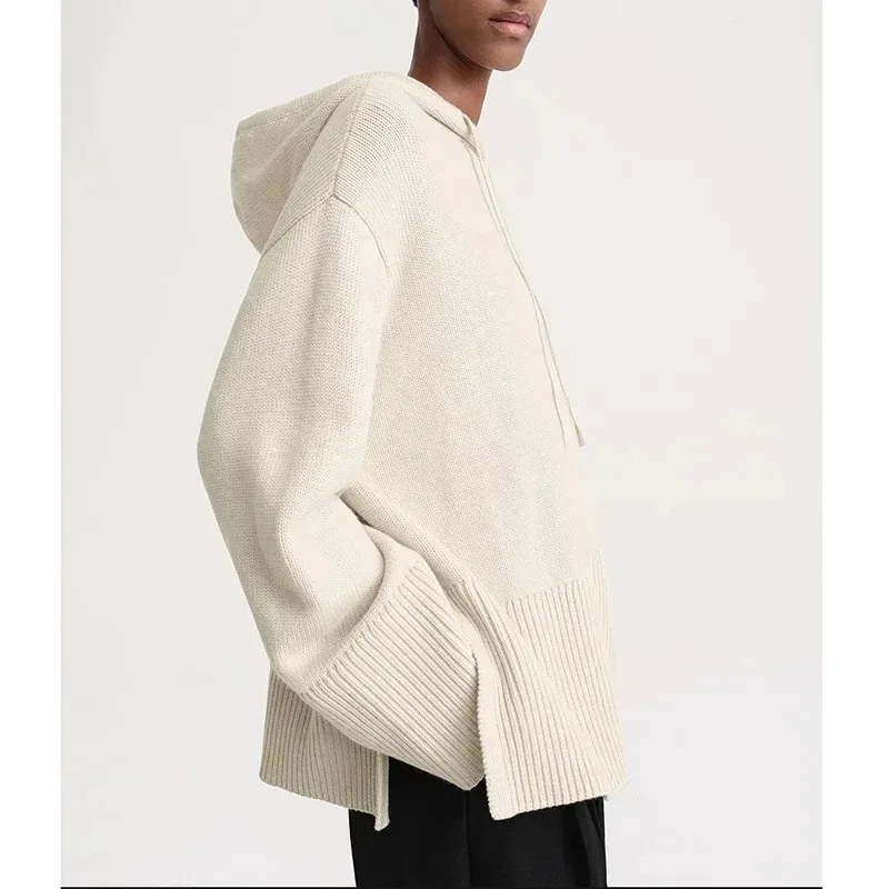 LUXURY Hooded Sweater Women's Pullover Wool Knitted Casual Loose Long Sleeve Top Winter Thickening 2025
LUXURY Hooded Sweater Women's Pullover Wool Knitted Casual Loose Long Sleeve Top Winter Thickening 2025