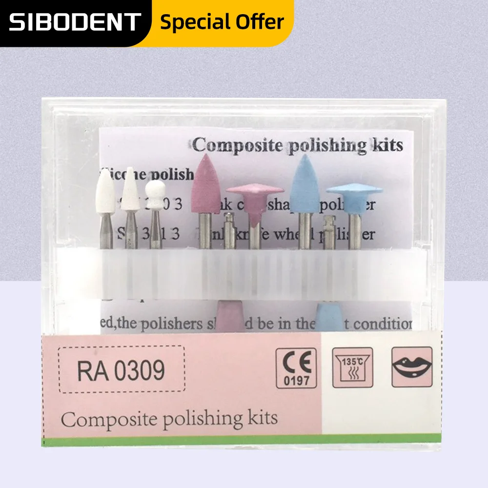 RA0309 Dental Composite Polishing Kits Denspay Dental Resin Sanding Polishing Set for Low Speed Handpiece Contra Angle
RA0309 Dental Composite Polishing Kits Denspay Dental Resin Sanding Polishing Set for Low Speed Handpiece Contra Angle