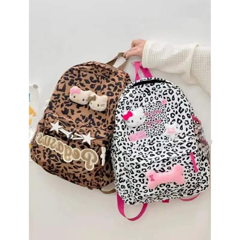 Sanrio Hello Kitty школьный рюкзак Y2K с леопардовым принтом и звездами, милый популярный американский мультяшный повседневный рюкзак большой емкости, хит продаж
Sanrio Hello Kitty школьный рюкзак Y2K с леопардовым принтом и звездами, милый популярный американский мультяшный повседневный рюкзак большой емкости, хит продаж