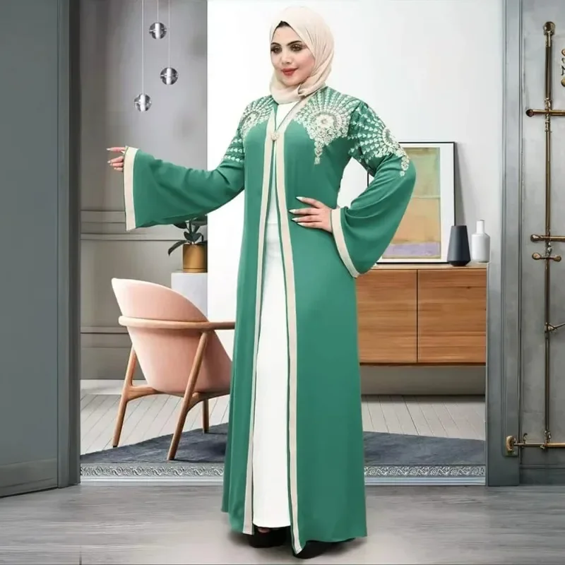 Abayas For Women Dubai African Muslim Fashion Dress Caftan Marocain Evening Party Dresses Satin Boubou Robe Djellaba Femme 2025
Abayas For Women Dubai African Muslim Fashion Dress Caftan Marocain Evening Party Dresses Satin Boubou Robe Djellaba Femme 2025