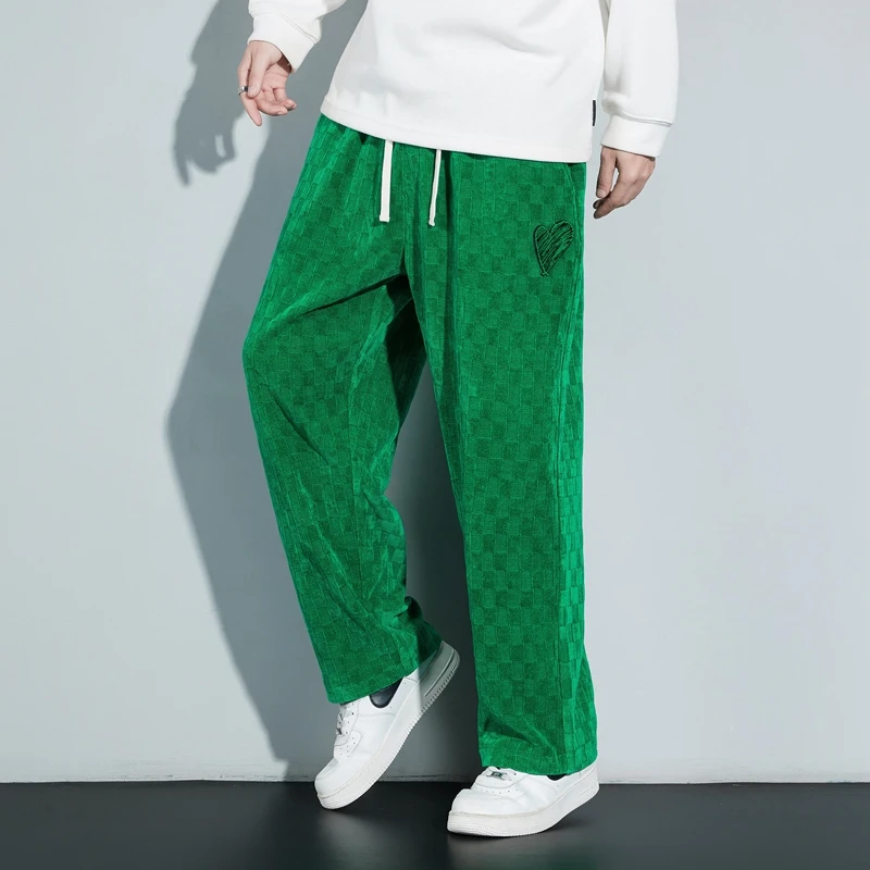 Loose Straight Leg Pants Men Trend Fashion Drawstring Trousers Streetwear Autumn Jogging Sweatpants Baggy Oversize High Quality
Loose Straight Leg Pants Men Trend Fashion Drawstring Trousers Streetwear Autumn Jogging Sweatpants Baggy Oversize High Quality