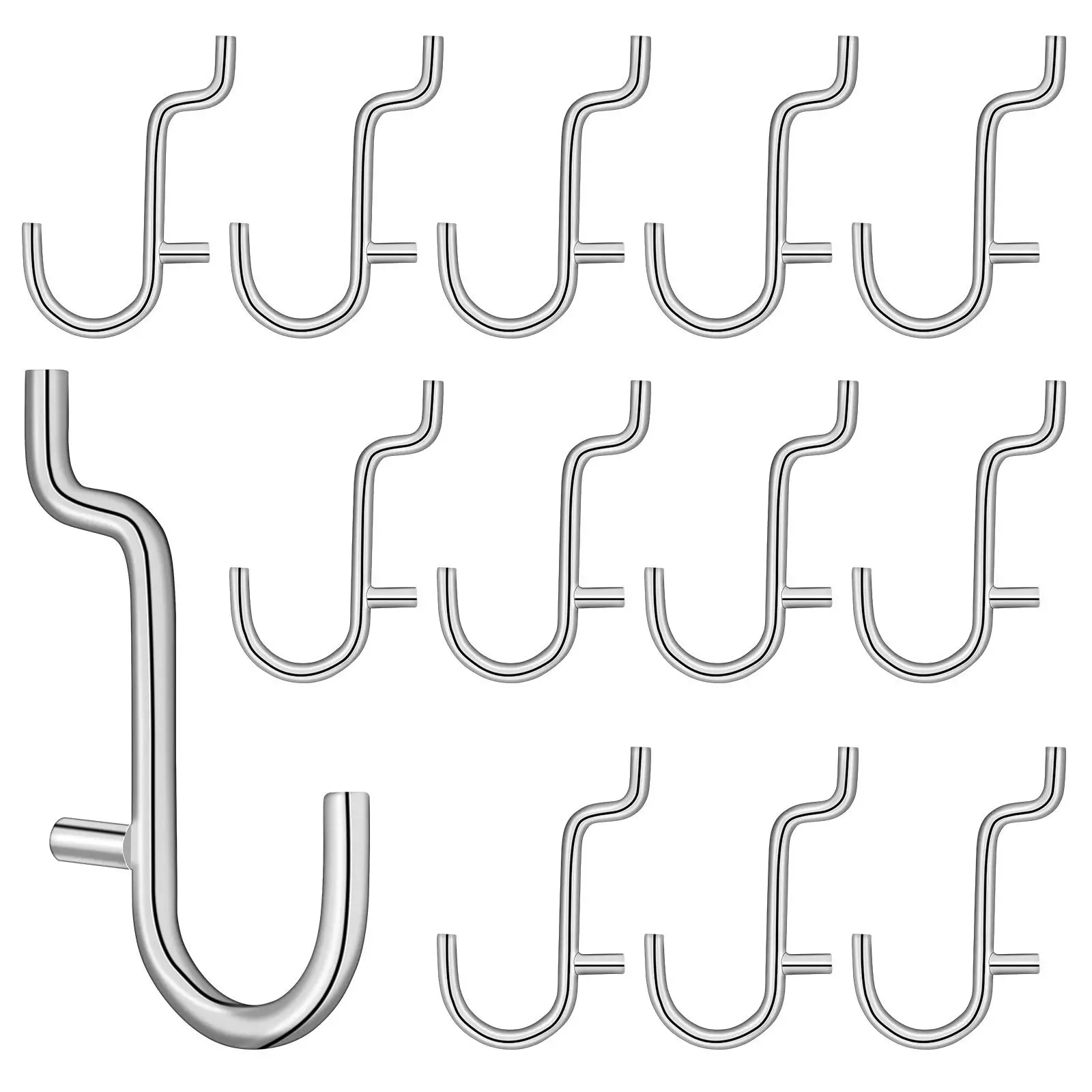 20pcs Durable Pegboard Hooks Stainless Steel Organizer Hanging Tool Storage Home Workshop Supermarket
20pcs Durable Pegboard Hooks Stainless Steel Organizer Hanging Tool Storage Home Workshop Supermarket
