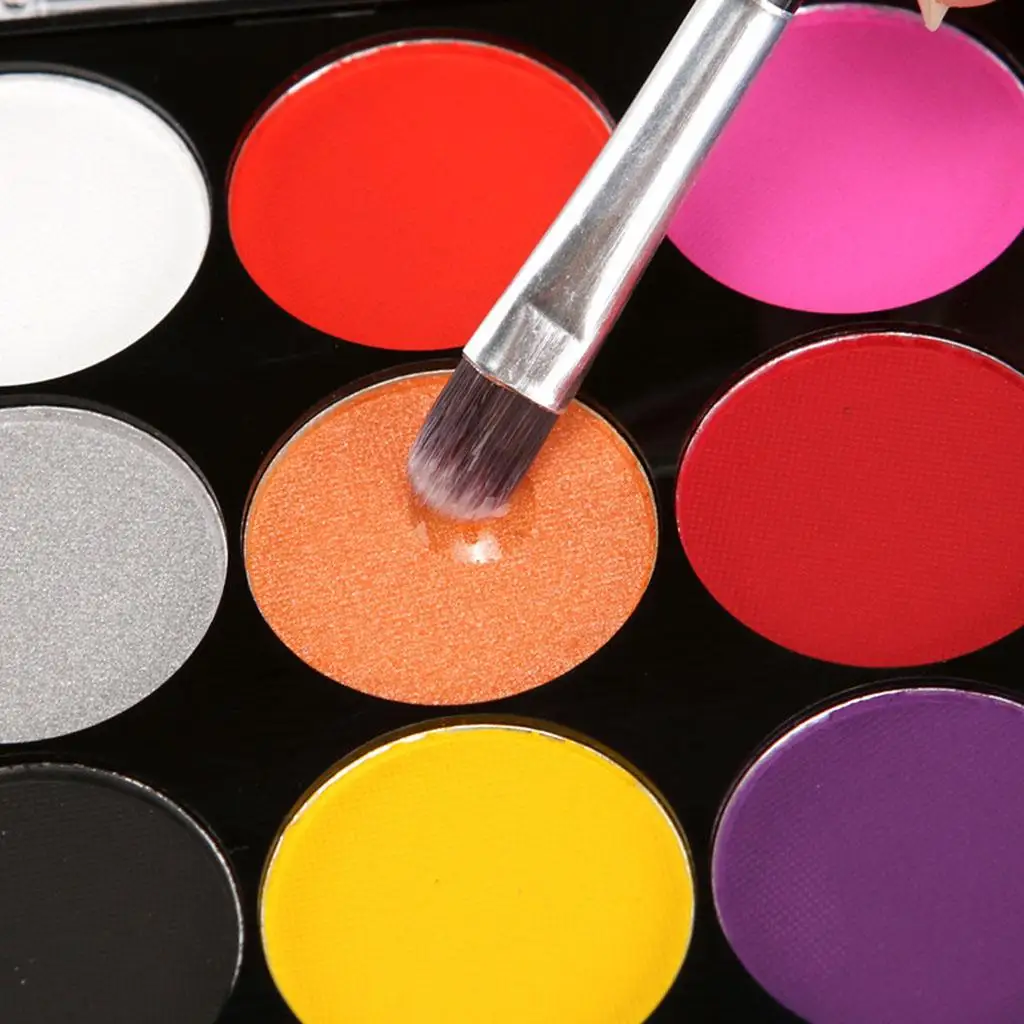 15 Colors Water Based Face& Body Painting Palettes Kit Face Art Halloween Cosplay Party Make Up Kit
15 Colors Water Based Face& Body Painting Palettes Kit Face Art Halloween Cosplay Party Make Up Kit