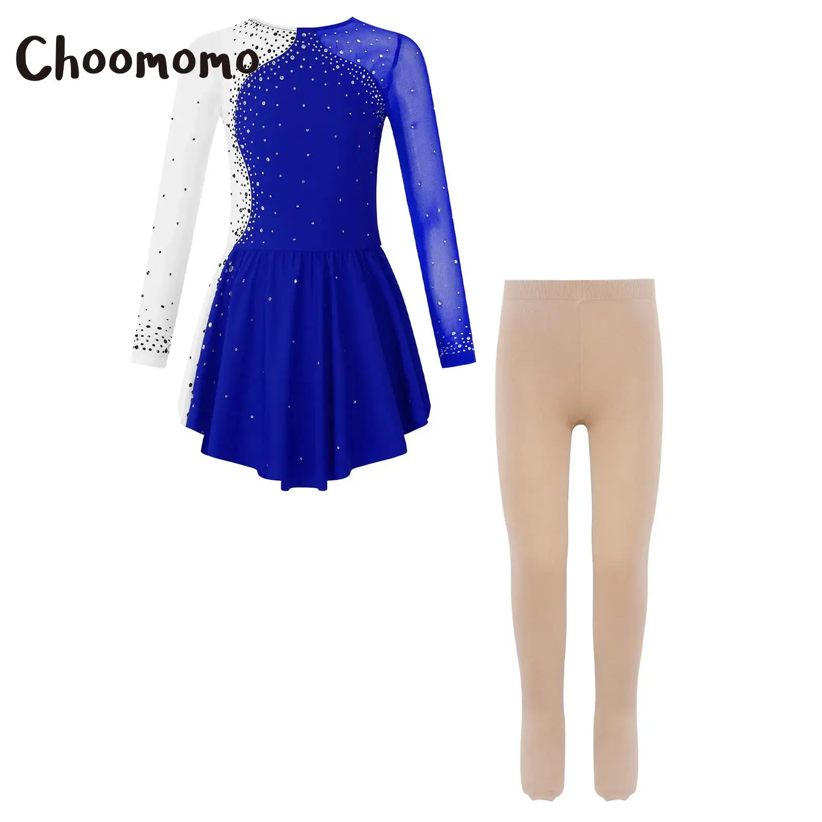 Детское платье для фигурного катания для девочек, гимнастический купальник с длинными рукавами и стразами, с танцевальными ботинками и колготками, одежда для лирического балета
Детское платье для фигурного катания для девочек, гимнастический купальник с длинными рукавами и стразами, с танцевальными ботинками и колготками, одежда для лирического балета