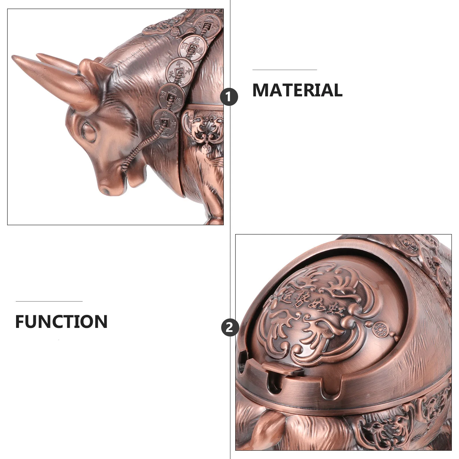 Zinc Alloy Ashtray Cigarette Butt Container Cover Creative Office Desktop Decoration Anti Wind Smoke Ash Storage
Zinc Alloy Ashtray Cigarette Butt Container Cover Creative Office Desktop Decoration Anti Wind Smoke Ash Storage
