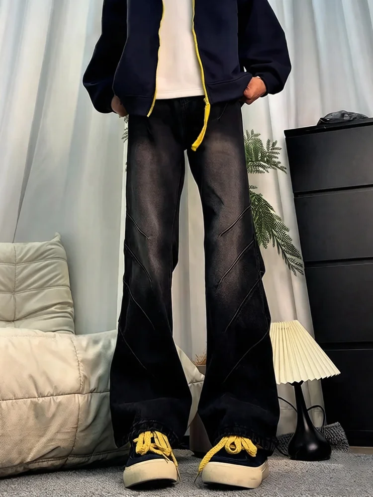 Мужские джинсы прямого кроя Slim Fit, весенние, в американском стиле, с плиссировкой, зауженные, расклешенные, для повседневной носки
Мужские джинсы прямого кроя Slim Fit, весенние, в американском стиле, с плиссировкой, зауженные, расклешенные, для повседневной носки