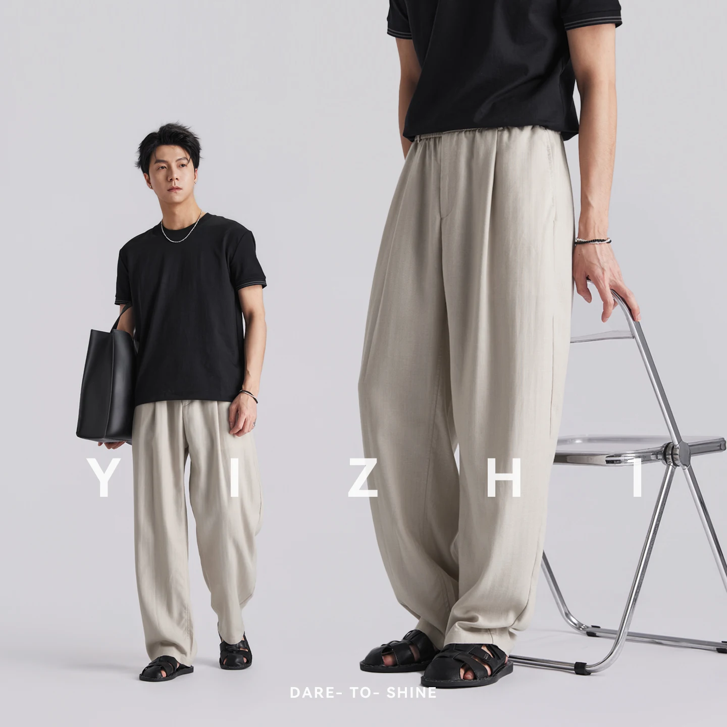 Lyocell Pleated Draped High Waist Pants Men Old Money Style Loose Straight Breathable Casual Versatile Trousers
Lyocell Pleated Draped High Waist Pants Men Old Money Style Loose Straight Breathable Casual Versatile Trousers