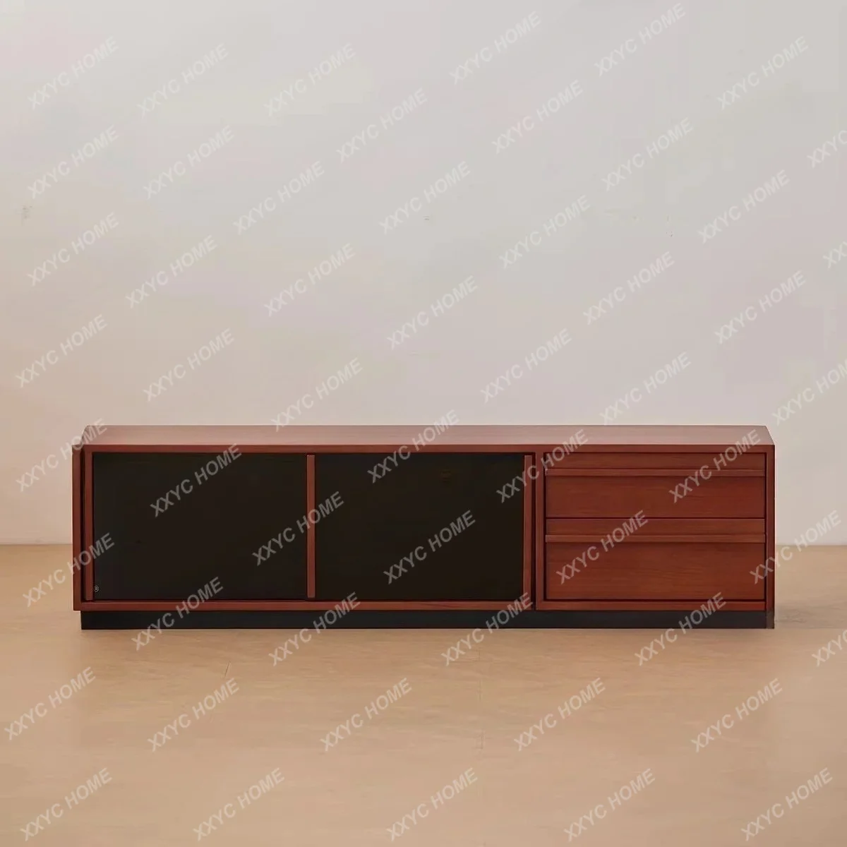 Retro solid wood TV cabinet, cherry wood medieval storage floor-to-ceiling audio-visual cabinet
Retro solid wood TV cabinet, cherry wood medieval storage floor-to-ceiling audio-visual cabinet
