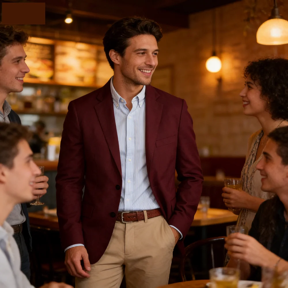 Мужской пиджак класса люкс, однотонный, с длинным рукавом, с вырезами на лацканах, для делового повседневного стиля, модный, для свадьбы, мужская куртка
Мужской пиджак класса люкс, однотонный, с длинным рукавом, с вырезами на лацканах, для делового повседневного стиля, модный, для свадьбы, мужская куртка