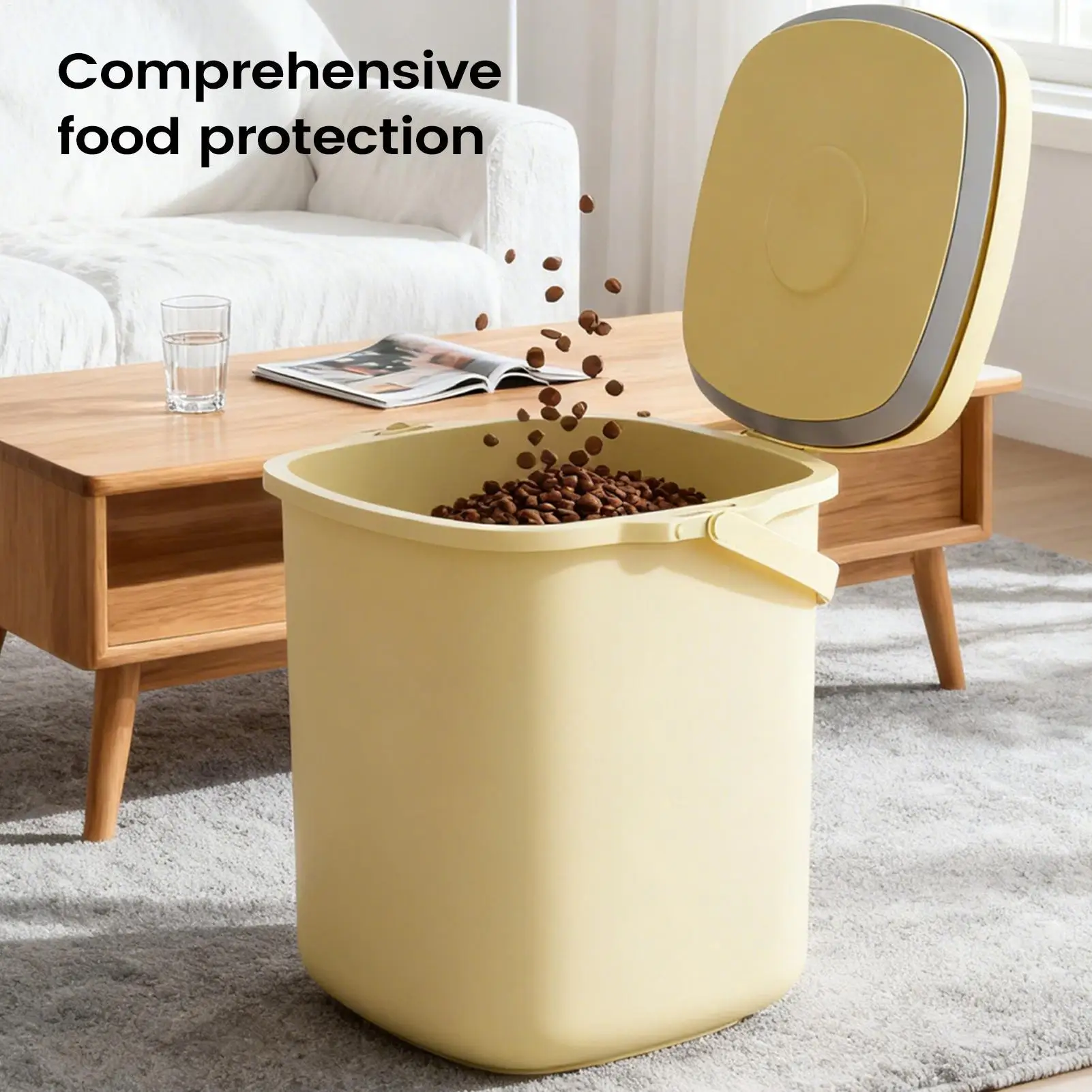 Контейнер для хранения корма для собак, 10 л, герметичный чехол, анти-влажняющая корзина для хранения корма для собак для кошек, щенков, кроликов, кухонная кладовая, домашний гараж
Контейнер для хранения корма для собак, 10 л, герметичный чехол, анти-влажняющая корзина для хранения корма для собак для кошек, щенков, кроликов, кухонная кладовая, домашний гараж