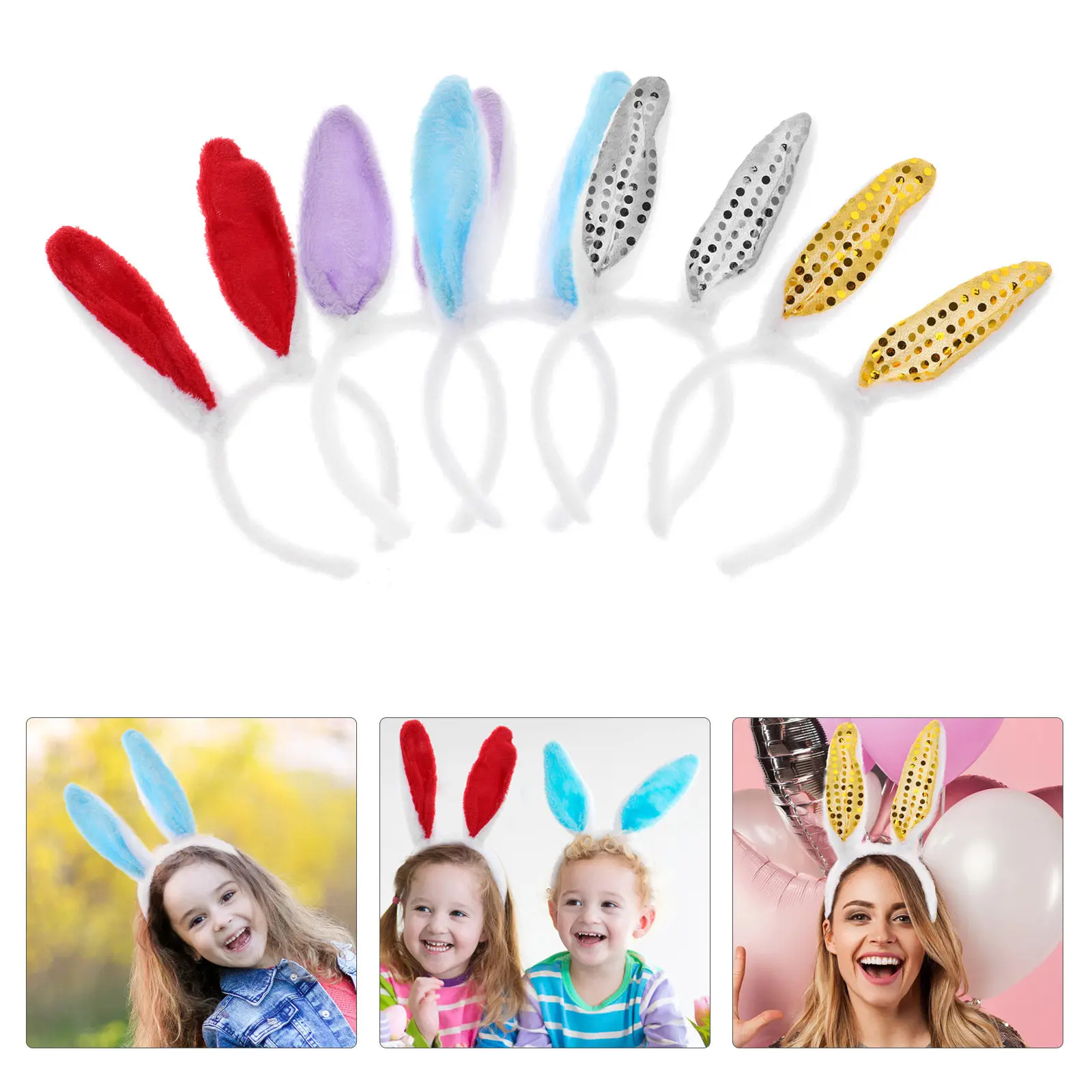 10Pcs Rabbit Ears Headbands Lightweight Comfortable Breathable Easter Party Hair Decoration for Girls Kids Photo Selfie
10Pcs Rabbit Ears Headbands Lightweight Comfortable Breathable Easter Party Hair Decoration for Girls Kids Photo Selfie