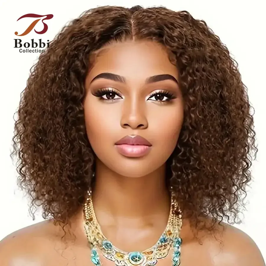 Brown Glueless Lace Front Wig 100% synthetic wig Wig for Women Jerry Curly 4x4 Pre-Cut Ready to Wear Go Transparent Lace Wig Bobbi
Brown Glueless Lace Front Wig 100% synthetic wig Wig for Women Jerry Curly 4x4 Pre-Cut Ready to Wear Go Transparent Lace Wig Bobbi