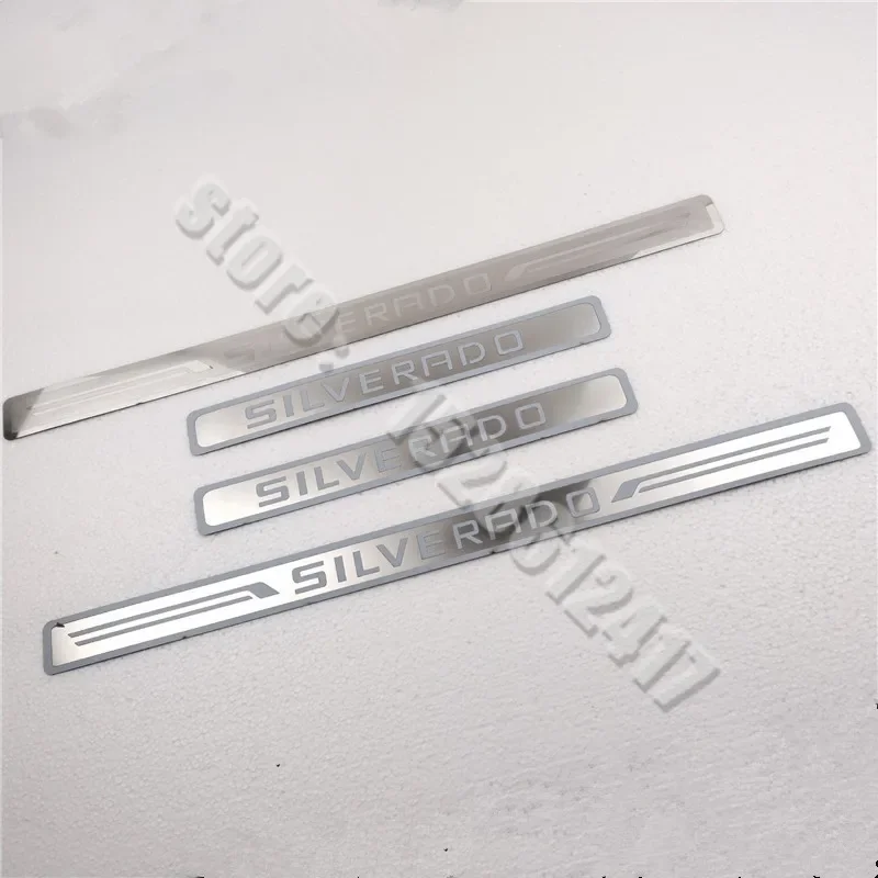 For Chevrolet Silverado 2016 2017 2018-2021 Door Sill Scuff Plate Trim Threshold Pedal Guard Stickers Car Styling Accessories 4X
For Chevrolet Silverado 2016 2017 2018-2021 Door Sill Scuff Plate Trim Threshold Pedal Guard Stickers Car Styling Accessories 4X