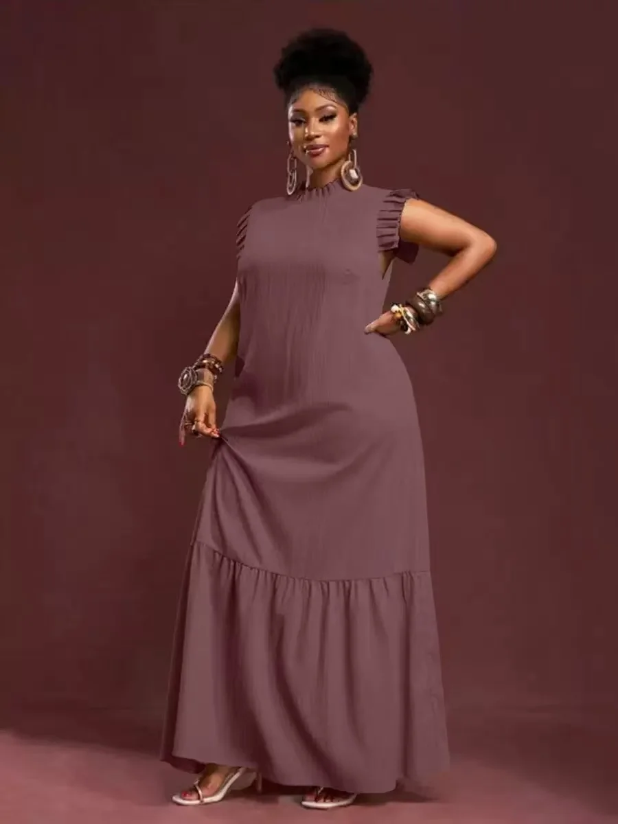 New European And American plus Size Women's Casual Work Elegant Skirt Dress with Pleated Texture Large Swing Hemline
New European And American plus Size Women's Casual Work Elegant Skirt Dress with Pleated Texture Large Swing Hemline