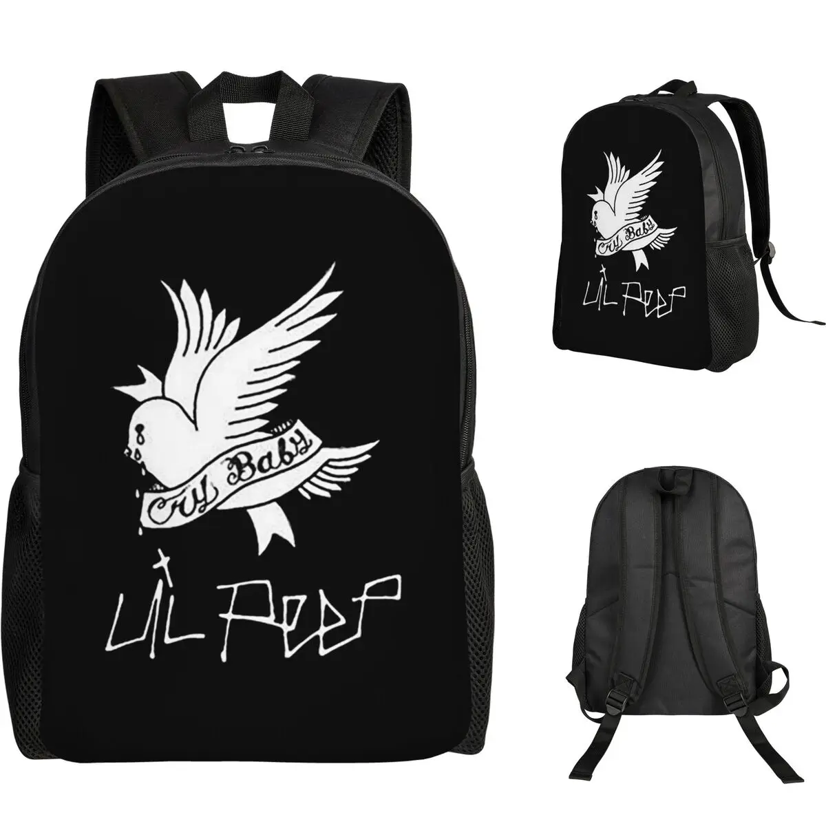 Logo Lil Peep Backpack Student Boys Girls BookBag School Bag Laptop Shoulder Bags
Logo Lil Peep Backpack Student Boys Girls BookBag School Bag Laptop Shoulder Bags