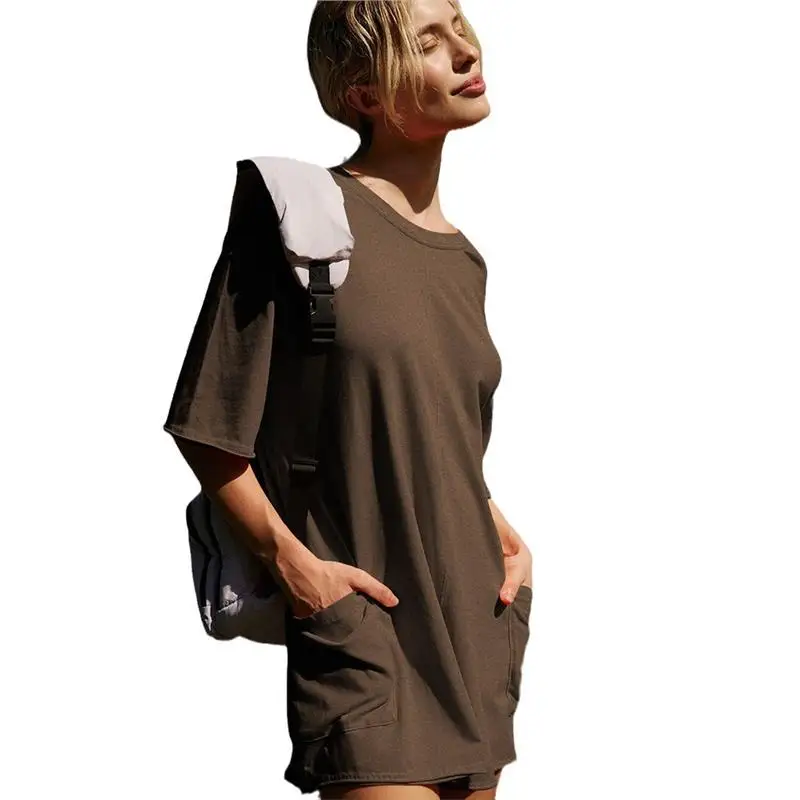 Sexy Hot Girl Onesie Casual Outdoor Sports Wear Loose Comfortable Five Sve Length Autumn Season Chinese Origin Faion Brand
Sexy Hot Girl Onesie Casual Outdoor Sports Wear Loose Comfortable Five Sve Length Autumn Season Chinese Origin Faion Brand