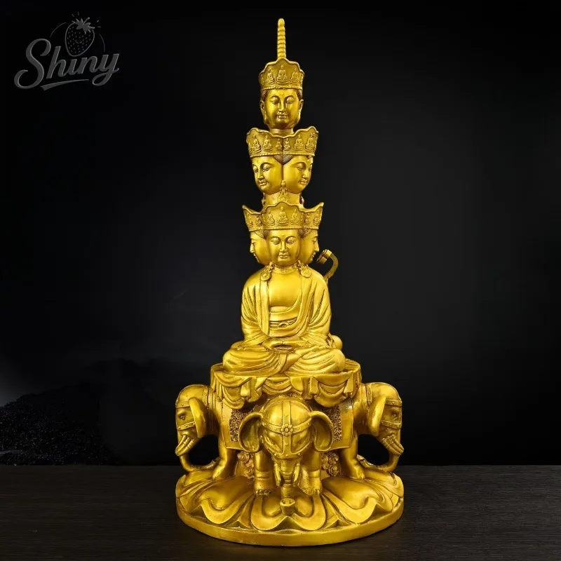 Brass Ten-sided Samantabhadra Buddha Statue Feng Shui Buddhist Figurine Zen Meditation Offerings Tabletop Ornaments
Brass Ten-sided Samantabhadra Buddha Statue Feng Shui Buddhist Figurine Zen Meditation Offerings Tabletop Ornaments