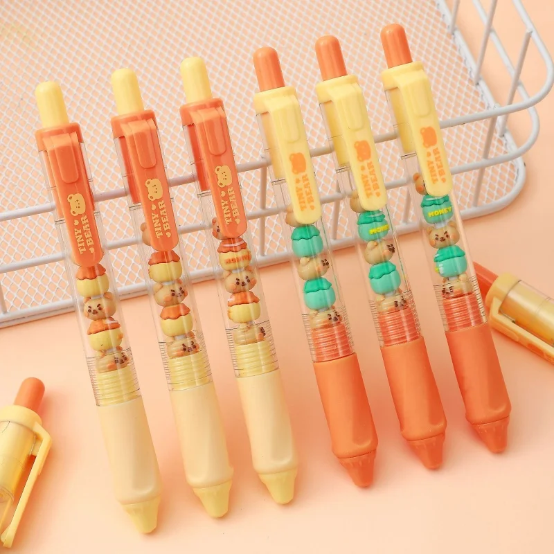 36pcs/lot Kawaii Bear Press Gel Pen Cute 0.5mm Black Ink Gel Pens For Writing Office School Supply
36pcs/lot Kawaii Bear Press Gel Pen Cute 0.5mm Black Ink Gel Pens For Writing Office School Supply