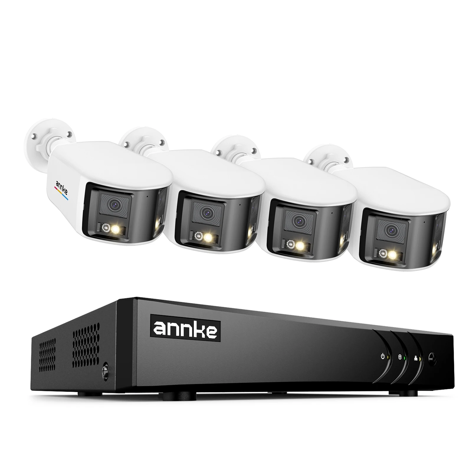 ANNKE 3K 8CH 180° Dual-Lens Wired Analog Security Camera System CCTV Kit Smart Dual Light Built-in Mic Human/Vehicle Detection
ANNKE 3K 8CH 180° Dual-Lens Wired Analog Security Camera System CCTV Kit Smart Dual Light Built-in Mic Human/Vehicle Detection