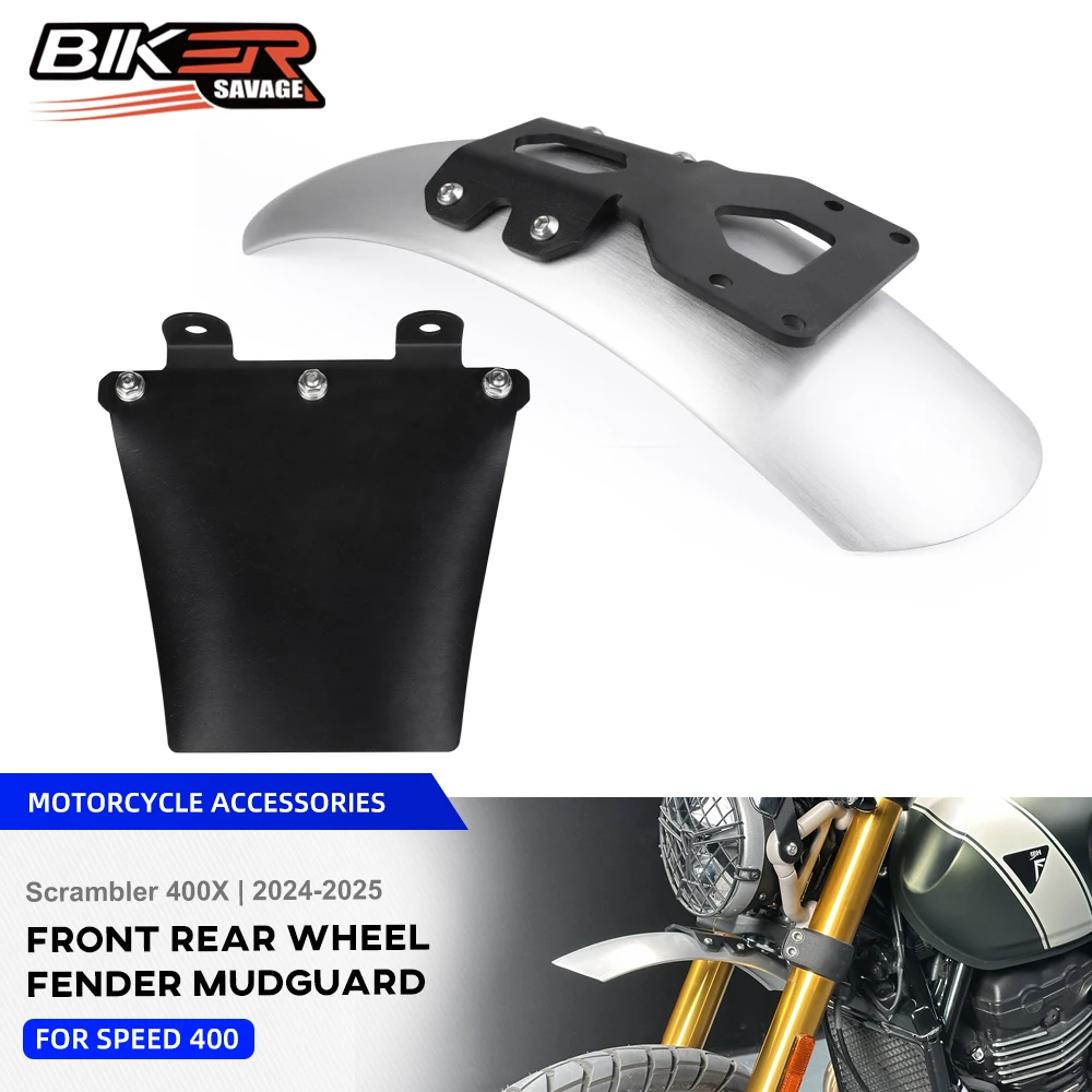 For Speed 400 T4 2025 Rear Mudguard Protection Protector Scrambler 400X Motorcycle Accessories Front Wheel Cover Mud Flap Guard
For Speed 400 T4 2025 Rear Mudguard Protection Protector Scrambler 400X Motorcycle Accessories Front Wheel Cover Mud Flap Guard
