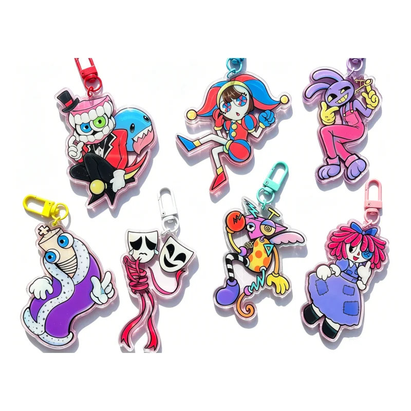 The Amazing Digital Circus Acrylic Keychain Colorful Buttons Pomni Caine Jax Ragatha Gangle Kinger Bubble Gift for Fan Collector
The Amazing Digital Circus Acrylic Keychain Colorful Buttons Pomni Caine Jax Ragatha Gangle Kinger Bubble Gift for Fan Collector