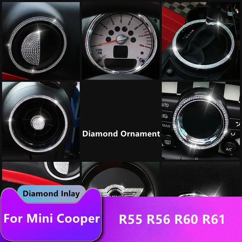 Аксессуары для Mini Cooper R55 R56 R60 R61, автомобильное снаряжение, искусственное рулевое колесо, чехол с алмазной инкрустацией, отверстие воздуха, дверная ручка, рамка
Аксессуары для Mini Cooper R55 R56 R60 R61, автомобильное снаряжение, искусственное рулевое колесо, чехол с алмазной инкрустацией, отверстие воздуха, дверная ручка, рамка