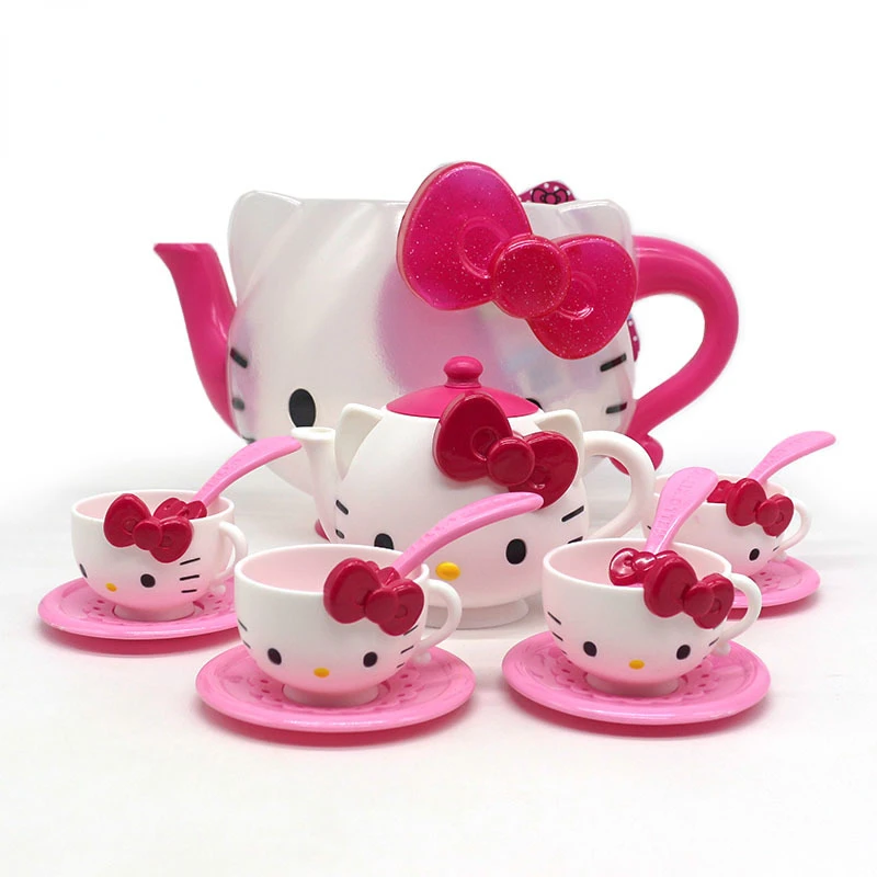Sanrio Hello Kitty Pretend Play House Tea Cup Kettle Dishes Spoons Teapot Bowls Kids Kitchen Toy Set Anime Figure Girls Gifts
Sanrio Hello Kitty Pretend Play House Tea Cup Kettle Dishes Spoons Teapot Bowls Kids Kitchen Toy Set Anime Figure Girls Gifts
