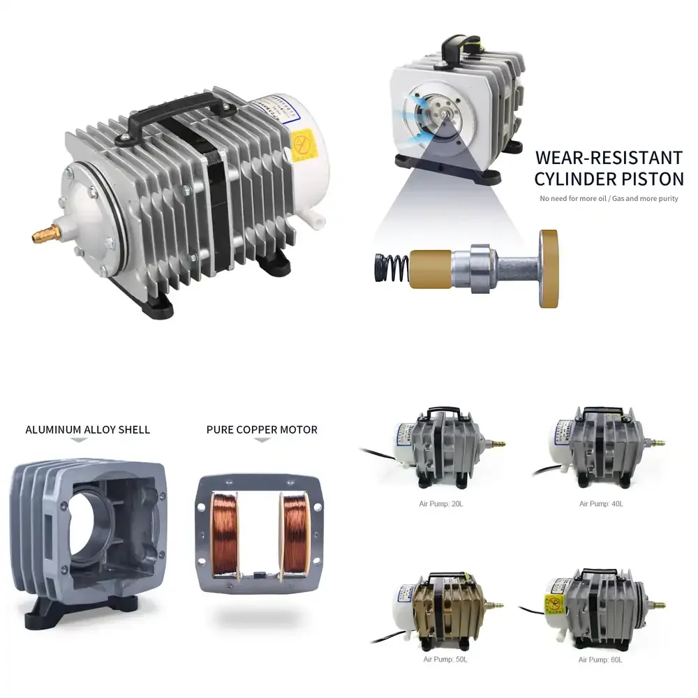 QihangRAS Fish tank Oxygenating Aluminium air Pumps Mini Koi Fish Pond Aquarium air Pump
QihangRAS Fish tank Oxygenating Aluminium air Pumps Mini Koi Fish Pond Aquarium air Pump