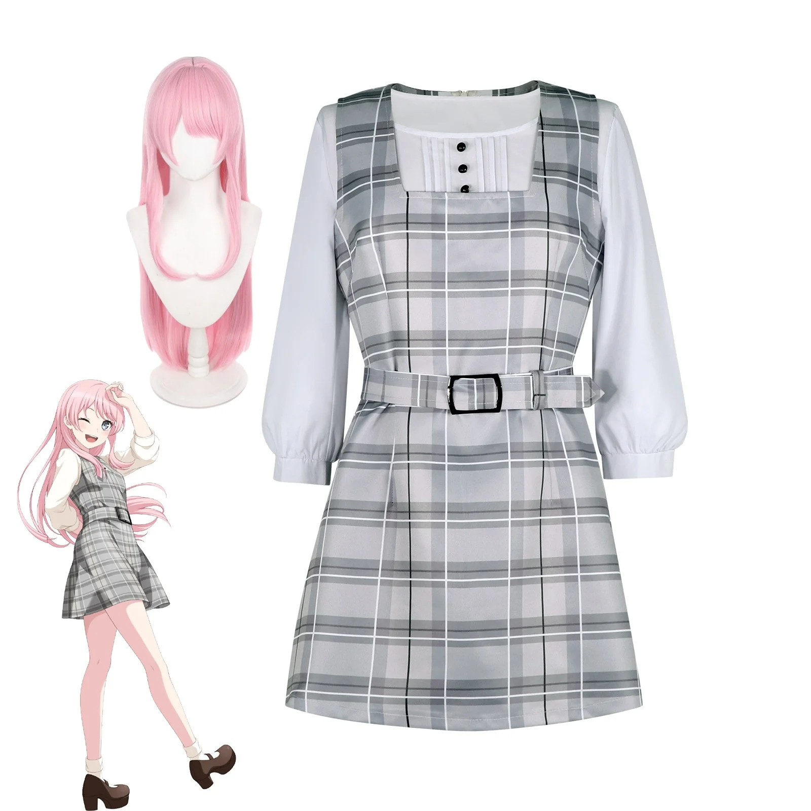 Chihaya Anon Cosplay Anime Game BanG Dream! Costume Wig Halloween Clothes 
Chihaya Anon Cosplay Anime Game BanG Dream! Costume Wig Halloween Clothes