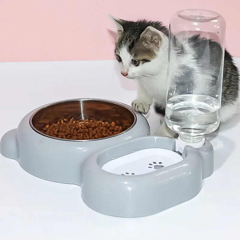 Double Diner Anti-Spill Bottle Trap Bowl Auto Pet Feeder for Cats and Small Dogs Solid Pattern Cat Feeding Watering Supplies
Double Diner Anti-Spill Bottle Trap Bowl Auto Pet Feeder for Cats and Small Dogs Solid Pattern Cat Feeding Watering Supplies